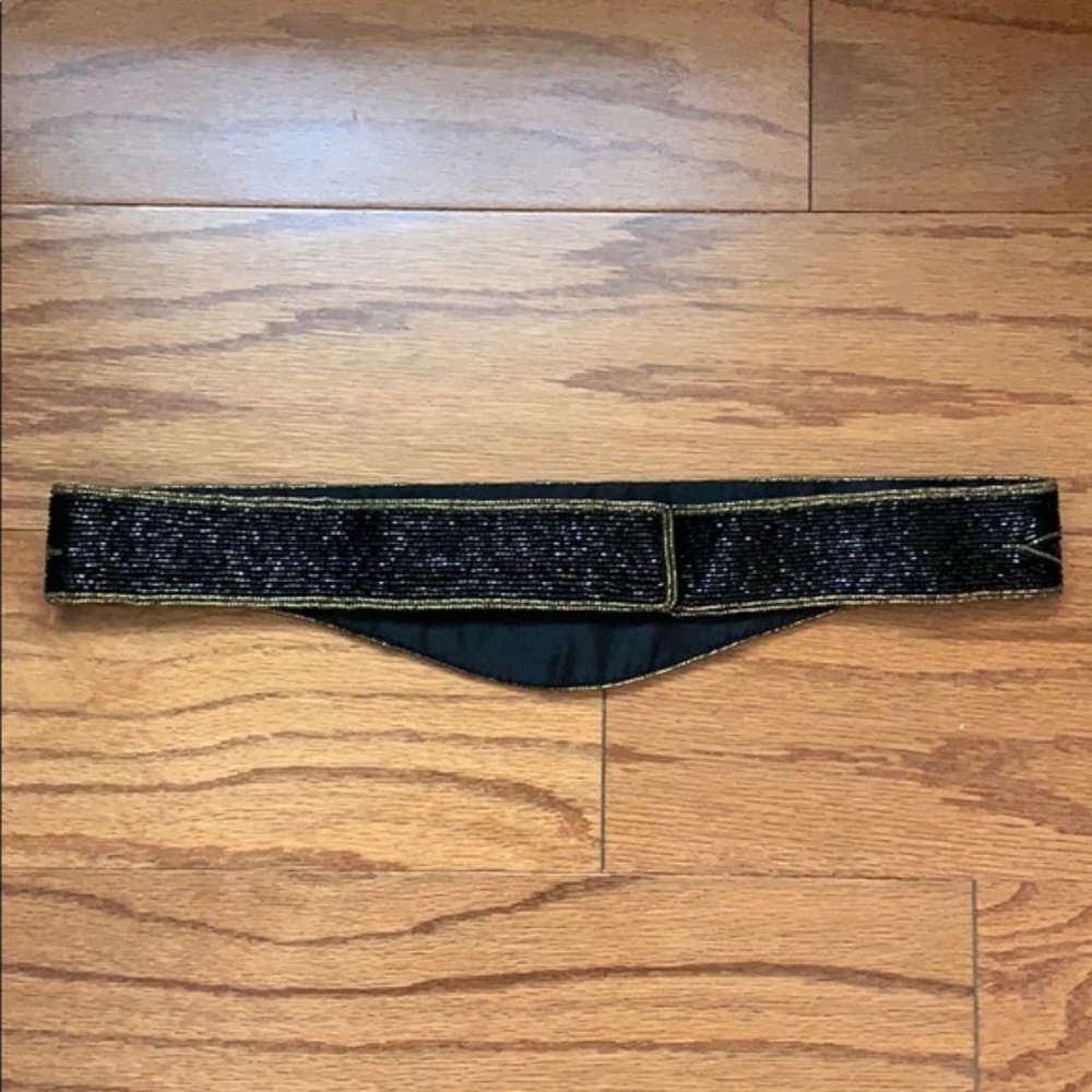 Vintage 80'S RETRO ADJUSTABLE BEADED EVENING BELT - Picture 5 of 6